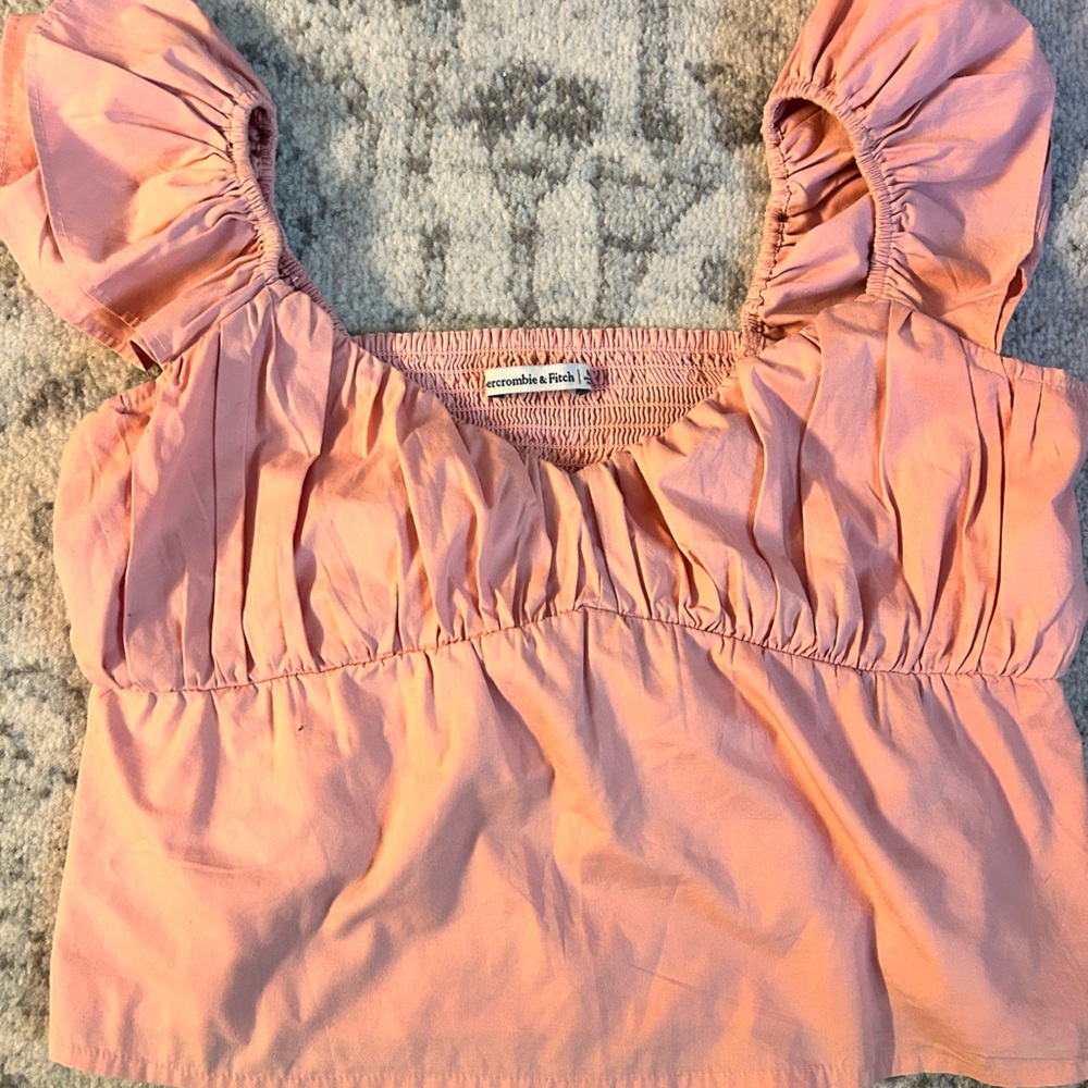 Abercrombie Coral Sleeveless Blouse